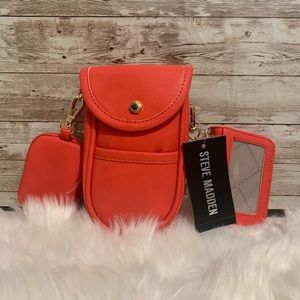 Steve Madden Crossbody Purse 3 in 1 Red